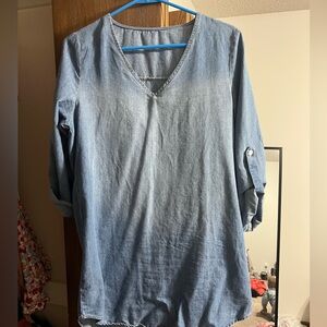 Pink Lily denim dress, never worn!